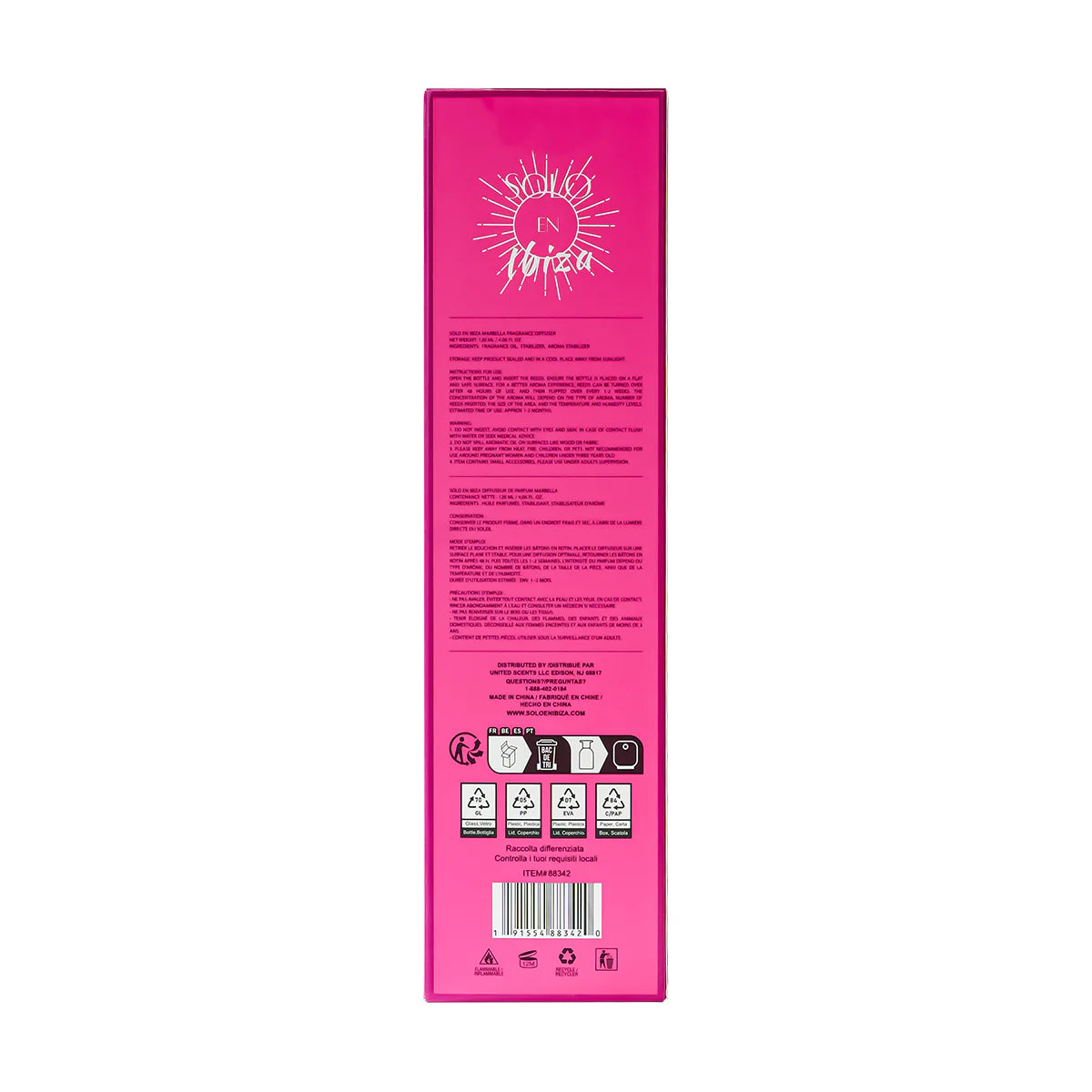Fragrance Diffuser Marbella 120ml