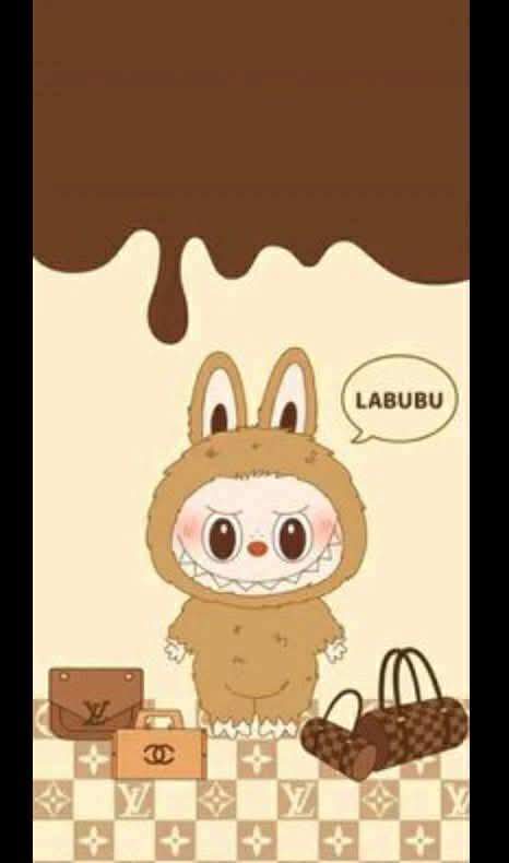 Cream Labubu Flannel/Polyester Blanket 150x200