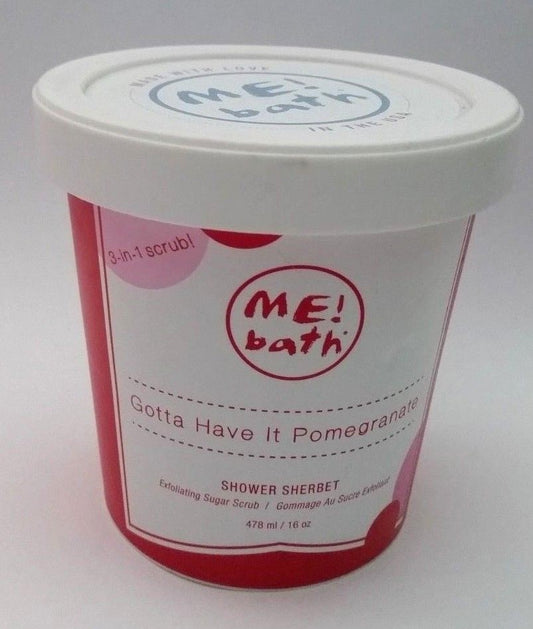 Me! Bath Shower Sherbet Pomegranate Sugar Scrub 16 oz