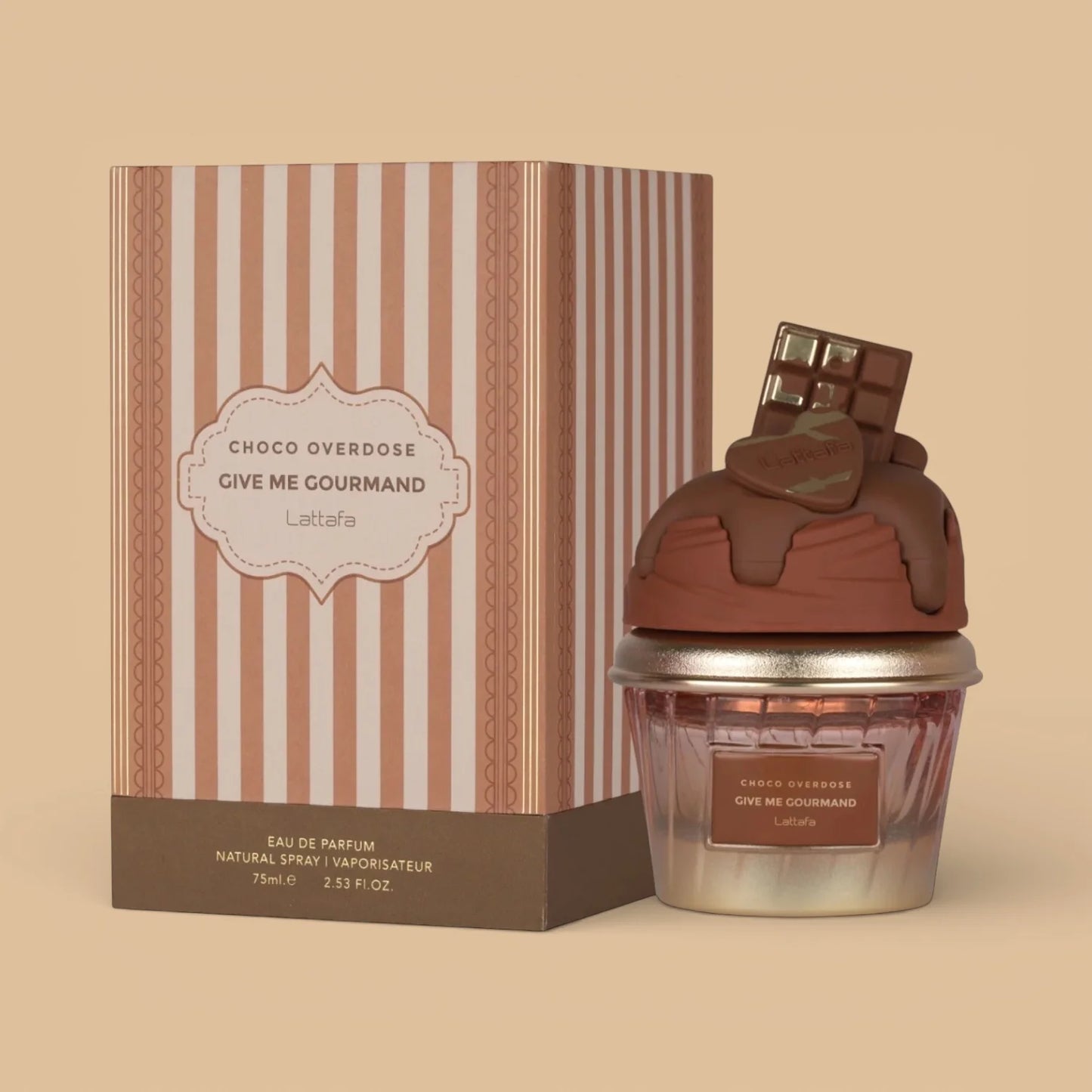 Lattafa Give Me Gourmand Choco Overdose Eau De Parfum Spray Unisex 2.5 Oz