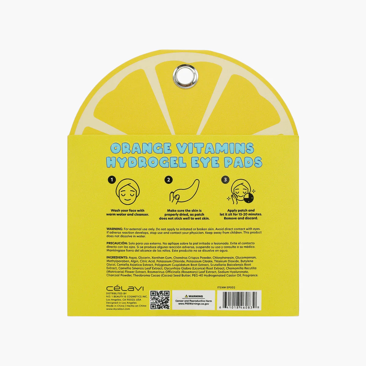 Celavi 12 Pairs Hydrogel Eye Pads-Squeezed Lemon