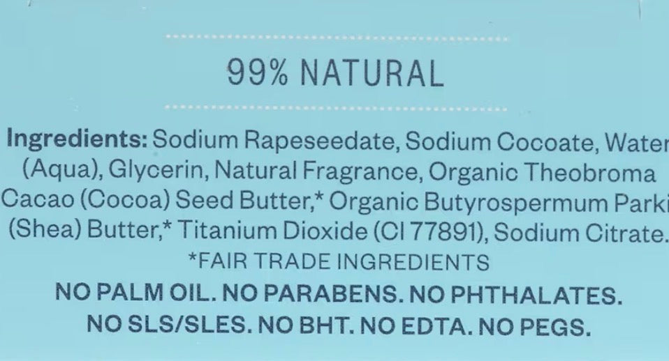 HAND IN HAND Sweet Mint & Eucalyptus Sea Salt Bar Soap, 5 OZ