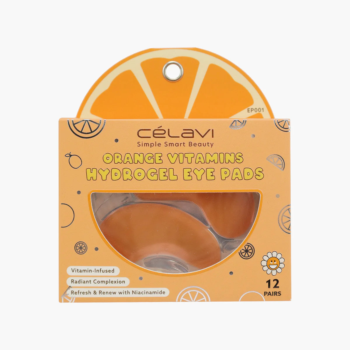Celavi 12 Pairs Hydrogel Eye Pads-Orange