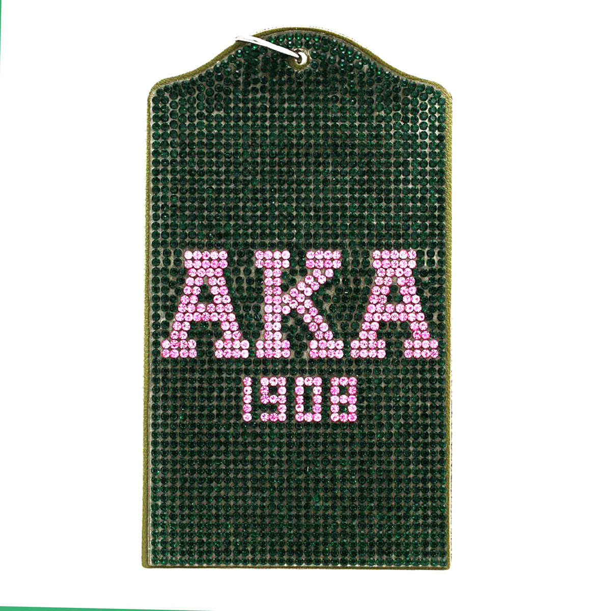 AKA Green Sparkle Sorority Pride ID Badge Holder