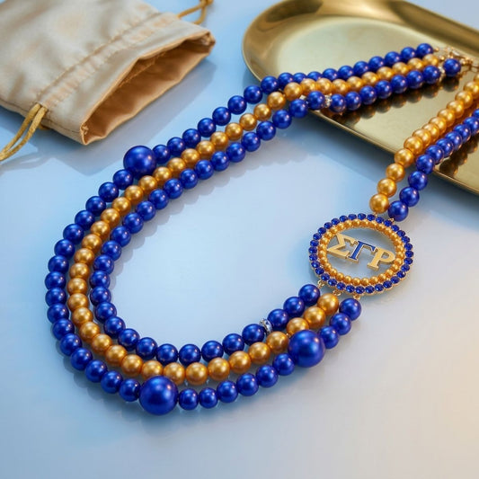 SGRho Mixed Pearl Gold Necklace
