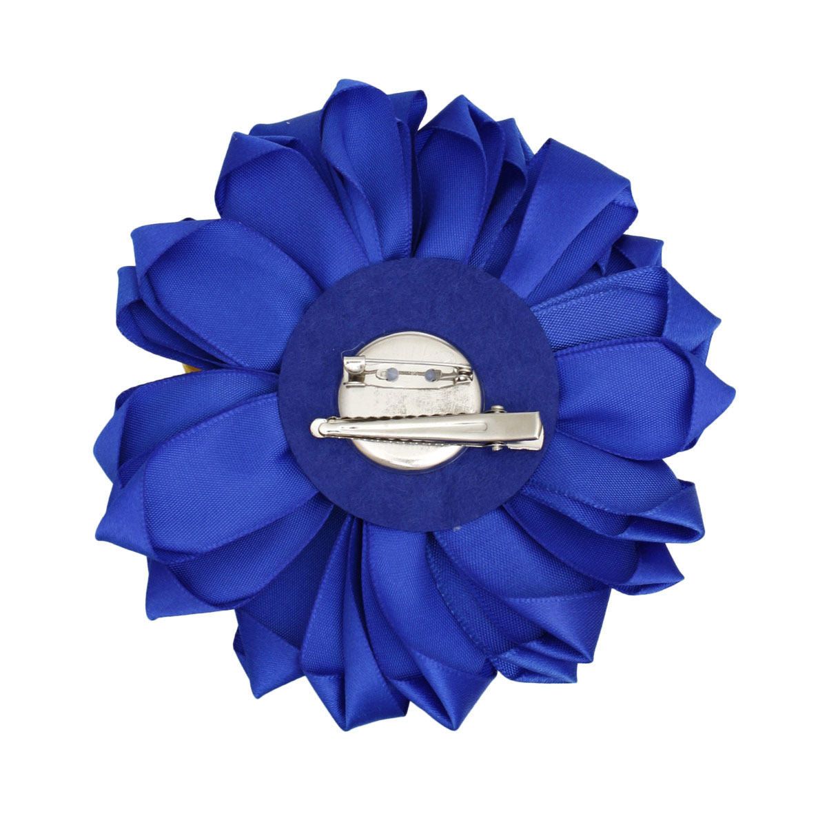 Blue Yellow Flower Pearl Brooch